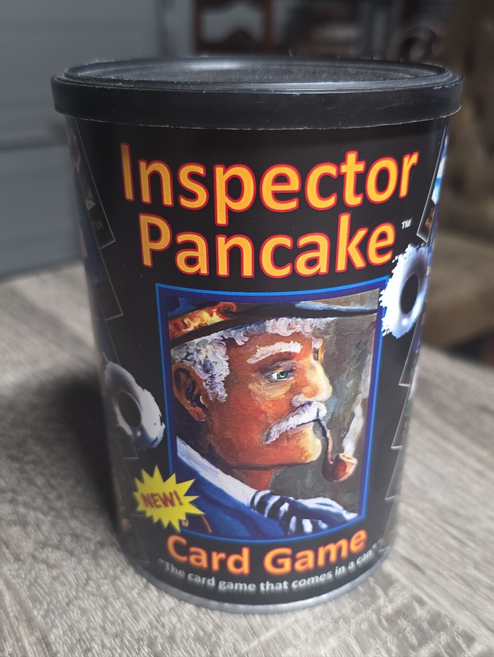 Inspector Pancake Card Game In A Can Complete Family Party Game Collectible